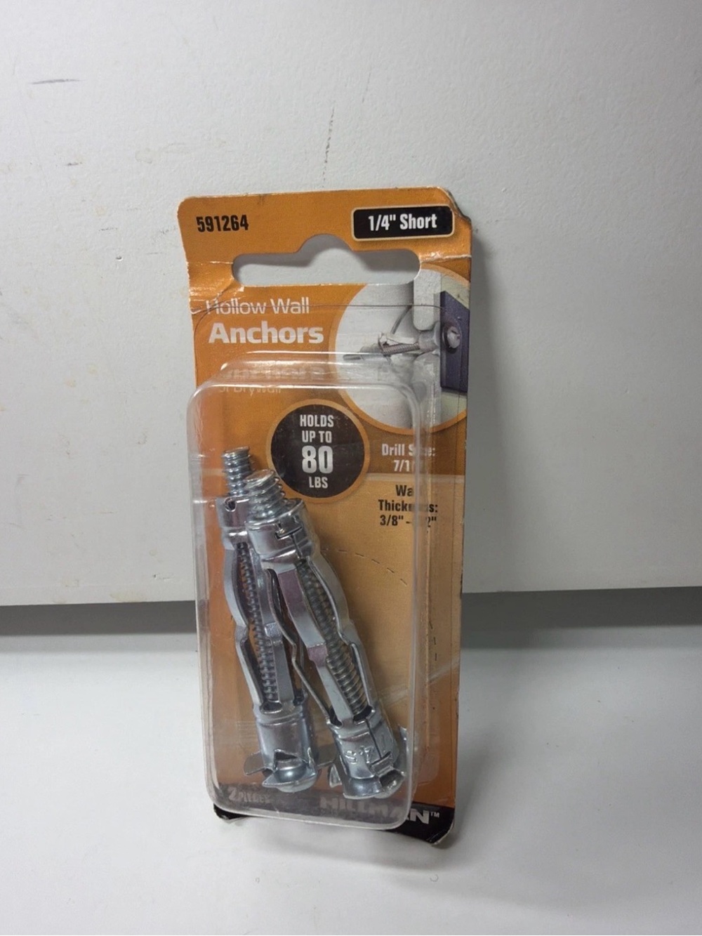 Hollow Wall Anchors - Silver Metal Anchors for Secure Mounting
